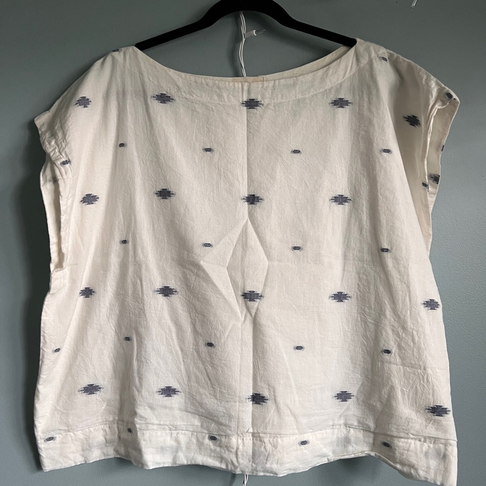 Laude The Label’s Everyday Crop Top in Southwestern White